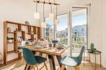 Wohnzimmer - Ferienwohnung Haff & Herz mit Fitness, Sauna, Freizeit- und Kinderspielbereich - Top-Hundeurlaub