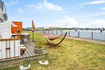 Terrasse - Ferienwohnung Fischermanns Freund Olpenitz - Top-Hundeurlaub