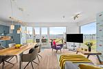 Wohnzimmer - Ferienwohnung Fischermanns Freund Olpenitz - Top-Hundeurlaub
