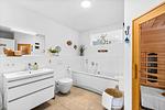 Badezimmer - Ferienwohnung Fischermanns Freund Olpenitz - Top-Hundeurlaub