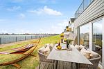 Terrasse - Ferienwohnung Fischermanns Freund Olpenitz - Top-Hundeurlaub