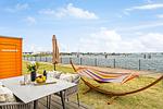Terrasse - Ferienwohnung Fischermanns Freund Olpenitz - Top-Hundeurlaub