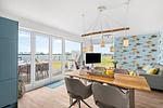 Wohnzimmer - Ferienwohnung Fischermanns Freund Olpenitz - Top-Hundeurlaub