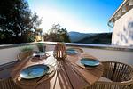Gemütlicher Essbereich auf der Terrasse - Finkenblick - Top-Hundeurlaub