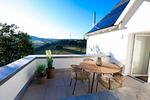 Terrasse mit gemütlichem Sitzbereich - Finkenblick - Top-Hundeurlaub