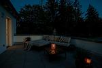 Loungeecke bei Nacht - Finkenblick - Top-Hundeurlaub