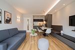Wohnzimmer - Haus Harmening Whg. 4 - Top-Hundeurlaub