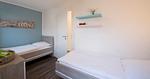 Schlafzimmer - Haus Nr. 06, Ferienhaus Deichgraf - Top-Hundeurlaub