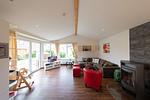 Wohnzimmer - Ferienhaus "Watt´n Blau 14" Mellumplate 14 - Top-Hundeurlaub