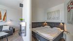 Schlafzimmer mit Doppelbett - Wohnung 16 - Promenadendeck - Top-Hundeurlaub