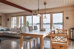 Essbereich mit Meerblick im Haus Blankavik an der Ostseeküste - Haus Blankavik - Top-Hundeurlaub