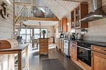 Offene Küche mit Galerie im Haus Blankavik in Småland - Haus Blankavik - Top-Hundeurlaub