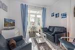 Wohnzimmer - Sanke Seeluft mit Balkon, Meerblick & nur 200 m zum Strand - Top-Hundeurlaub