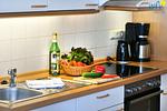Küche / Küchenzeile - Ferienwohnung 13 - Top-Hundeurlaub