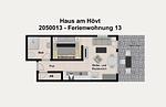 Grundriss - Ferienwohnung 13 - Top-Hundeurlaub