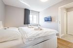 Schlafzimmer - Ringhoog-Hüs, Whg. 1 "Friedrichshain" - Top-Hundeurlaub