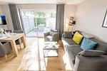 Wohnzimmer - Ringhoog-Hüs, Whg. 1 "Friedrichshain" - Top-Hundeurlaub