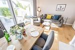 Wohnzimmer - Ringhoog-Hüs, Whg. 1 "Friedrichshain" - Top-Hundeurlaub