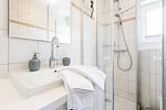 Badezimmer - Ringhoog-Hüs, Whg. 1 "Friedrichshain" - Top-Hundeurlaub