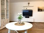Wohnzimmer - Kapitänshaus FeWo 2 - Top-Hundeurlaub