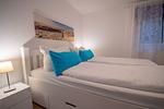 Schlafzimmer - Kapitänshaus FeWo 2 - Top-Hundeurlaub