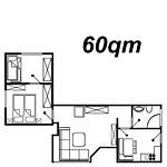Grundriss - Kapitänshaus FeWo 2 - Top-Hundeurlaub