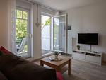 Wohnzimmer - FeWo Friesenmuschel - Hooksiel - Top-Hundeurlaub