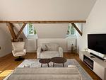Wohnzimmer - Schloss Espasingen am Bodensee | Ferienwohnung Rembrandt Suite 20 - Top-Hundeurlaub