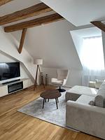 Wohnzimmer - Hans von Schellenberg Maisonette - Top-Hundeurlaub