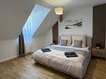 Schlafzimmer - Schloss Espasingen am Bodensee | Ferienwohnung Hans v. Schellenberg Maisonette - Top-Hundeurlaub
