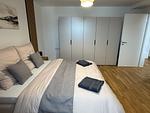 Schlafzimmer - Schloss Espasingen am Bodensee | Ferienwohnung Hans v. Schellenberg Maisonette - Top-Hundeurlaub