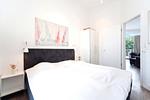 1. Schlafzimmer mit Doppelbett - Wohnung 05 - Top-Hundeurlaub