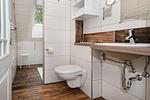 Badezimmer - Ferienhaus Waldhaus 6 mit Kamin, Sauna und Terrasse - Top-Hundeurlaub
