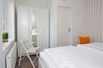 Schlafzimmer - Ferienhaus Waldhaus 6 mit Kamin, Sauna und Terrasse - Top-Hundeurlaub