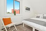 Schlafzimmer - Ferienhaus Waldhaus 6 mit Kamin, Sauna und Terrasse - Top-Hundeurlaub