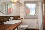 Badezimmer - Ferienhaus Waldhaus 6 mit Kamin, Sauna und Terrasse - Top-Hundeurlaub