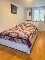 Schlafzimmer mit Doppelbett in der Villa Pelle in Fagerhult - Villa Pelle - Top-Hundeurlaub