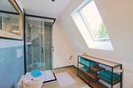 Badezimmer - Modernes Nurdachhaus in ruhiger Feriensiedlung direkt am Wittensee mit Seeblick - Top-Hundeurlaub