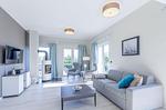 Ferienwohnung Rundblick Ostseebad Wustrow ZweiWasser Alte Seefahrtschule Großzügiges Wohnzimmer - Rundblick - Top-Hundeurlaub