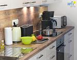 Küche / Küchenzeile - Ferienwohnung Leuchtturm Suite - Top-Hundeurlaub