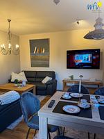 Wohnzimmer - Ferienwohnung Leuchtturm Suite - Top-Hundeurlaub