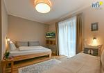 Schlafzimmer - Ferienwohnung Leuchtturm Suite - Top-Hundeurlaub