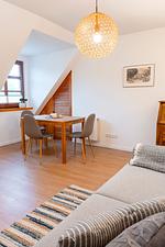 Wohnzimmer - Ferienwohnung 'Haferkammer' in Brodersby an der Schlei - Top-Hundeurlaub