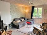 Gemütliches Wohnzimmer mit Kamin im Ferienhaus Skogsdrömmen in Fågelfors - Skogsdrömmen - Top-Hundeurlaub