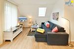 Wohnzimmer - Ferienwohnung Sonnendeck - Top-Hundeurlaub