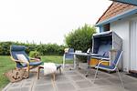 Terrasse - Ferienhaus "Moby Dick" Mellumplate 44 - Top-Hundeurlaub