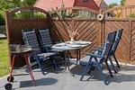 Terrasse - Ferienhaus "Ebbe & Flut" Ostertill 12 - Top-Hundeurlaub
