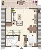 Grundriss - Ferienhaus  Tegeler Rinne 02 - Top-Hundeurlaub