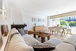 Wohnzimmer - Ferienhaus Heide - Erholung pur & grüne Wiesen - Top-Hundeurlaub