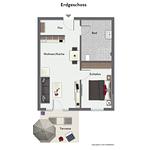 Grundriss | EG - Wohnung 03 - Top-Hundeurlaub